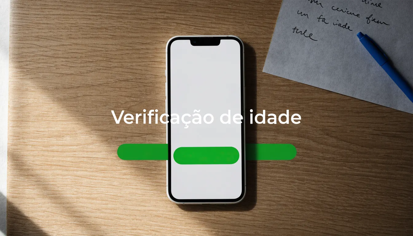 Uma folha de licença em papel com um selo vermelho, pousada numa secretária de madeira ao lado de uma caneta
